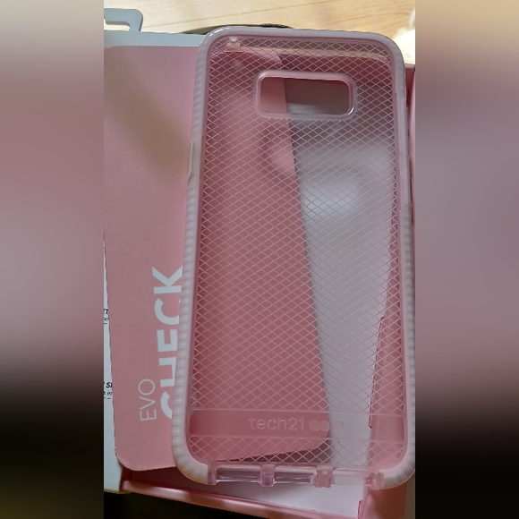 Tech 21 Evo Check Samsung Galaxy S8+ With Flexshock Rose Tint/White - Picture 7 of 9
